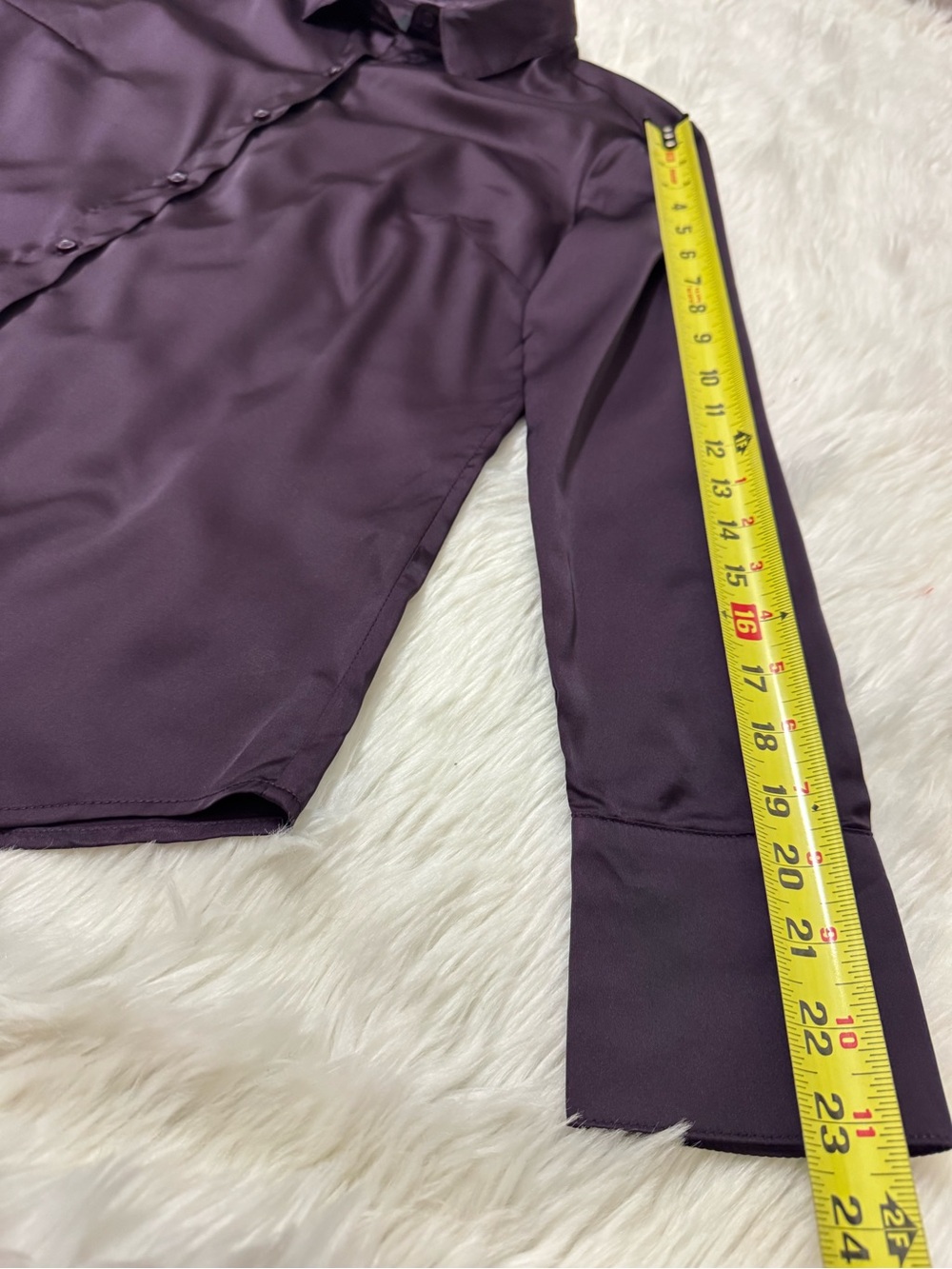 Banana Republic Womens Purple Button Down Shirt Classic Fit Collared Long Sleeve - Picture 5 of 10